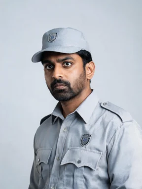 Gul Khan, Security guard · watchful