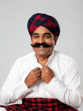 Chaudhry Sahib, Punjabi farmer · cheerful