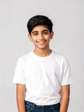Arham, Teenage boy · cheerful