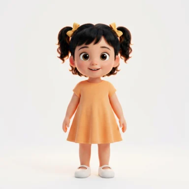 Mimi, Girl, 3 · curious